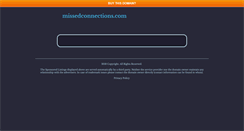 Desktop Screenshot of missedconnections.com
